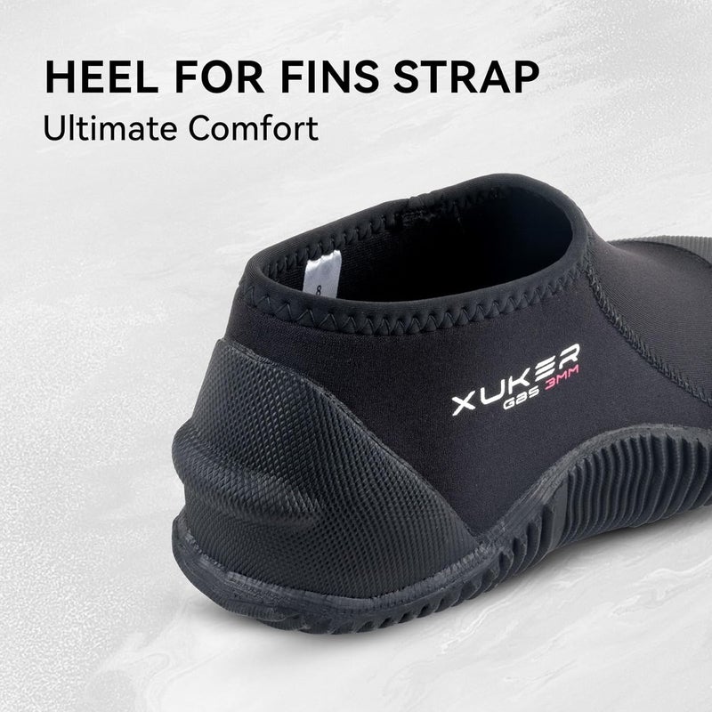 XUKER Neoprene Diving Scuba Boots Men Women 3mm Wetsuit Water Booties with Anti-Slip Sole Sand Beach Shoes - Image 5